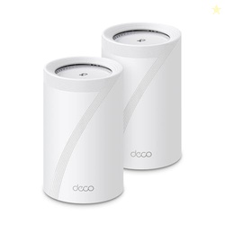 TP-Link Deco BE67 Tri-Band WiFi 7 BE14000 Whole Home Mesh System | 8-Stream 14Gbps | 110G+12.5G Multi-gig Wired Backhaul | Up to 6000 Sq.ft | VPN, HomeShield, MLO, 320 MHz, AI-Roaming (2-Pack)