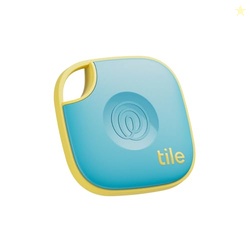 Tile by Life360 Mate - Bluetooth Tracker, Keys Finder and Item Locator for Keys, Bags and More. Phone Finder. Both iOS and Android Compatible. 1-Pack (Aqua Lemon)