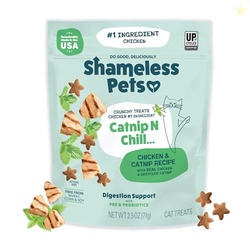 Shameless Pets Digestive Health Catnip Chicken Crunchy Cat Treats