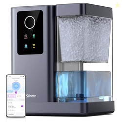 SILONN NUGGET ICE MAKER COUNTERTOP WITH APP & VOICE CONTROL, SELF CLEANING ICE MACHINE WITH 3L LARGE WATER TANK, 40 LBS/24H SOFT CHEWABLE ICE, PORTABLE PEBBLE ICE MAKER FOR HOME, KITCHEN AND PARTY