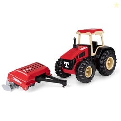 Tonka Steel Classics, Farm Tractor & Plow Made with Steel & Sturdy Plastic, Red Toy Truck, Boys and Girls, Toddlers Ages 3+, Farm Truck, Toddlers, Birthday Gift, Christmas, Holiday
