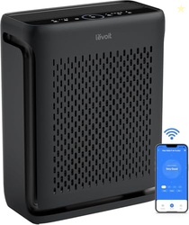 LEVOIT Air Purifier for Home Large Room Up to 1073Ft with Air Quality Monitor, AHAM VERIFIDE, Smart WiFi, Washable Pre-Filter, HEPA Sleep Mode for Pets, Allergies, Dust, Pollen, Vital 100S-P, Black