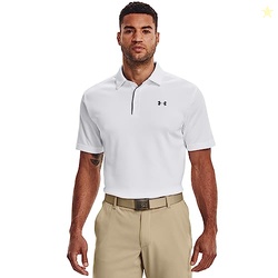 UNDER ARMOUR MEN'S UA TECH POLO LG WHITE