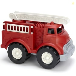 Green Toys Fire Truck - BPA , Phthalates Free Imaginative Play Toy for Improving Fine , Gross Motor Skills. for Kids,Red