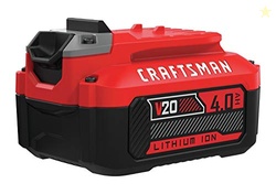 CRAFTSMAN V20 LITHIUM ION BATTERY, 4.0-AMP HOUR (CMCB204)