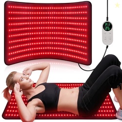 Pedete Red Light Therapy Mat for Body, 39 x 24Large Near Infrared Light Therapy with Timer, 660nm 850nm Home Red Light Therapy Blanket for Back Belly Shoulder Muscle Joint Pain Relief (Red Max)