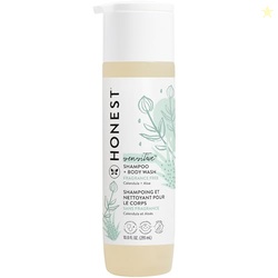 The Honest Company 2-in-1 Cleansing Shampoo and Body Wash for Sensitive Skin Gentle Tear-Free Hypoallergenic Baby with Naturally Derived Ingredients Fragrance-Free 10 fl oz