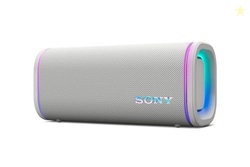 Sony ULT Field 5 Wireless Portable Bluetooth Speaker, IP67 Waterproof, Dustproof, and Rustproof with Enhanced Bass, 25 Hour Battery, 360 Party Light, and Shoulder Strap (SRSULT50W), Off White