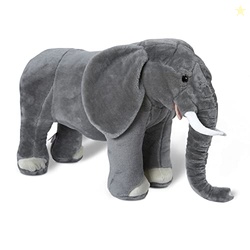Melissa & Doug Giant Elephant - Lifelike Stuffed Animal (Over 3 feet Long)