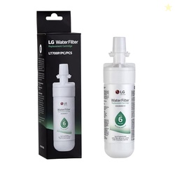 LG 6 MONTH / 200 GALLON CAPACITY REPLACEMENT REFRIGERATOR WATER FILTER (LT700P), WHITE