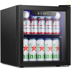 Antarctic Star Mini Fridge Cooler - 12 Bottle 48 Can Beverage Refrigerator Glass Door for Drinks or Beer Wine Small Drink Dispenser for Home, Office or Bar, Electronic Temperature Control1.3cu.ft.