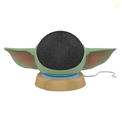 Echo Dot Bundle: Includes Echo Dot (5th Gen, 2022 release) | Charcoal & the Made for Amazon Mandalorian Baby Grogu Stand