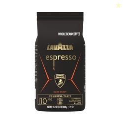LAVAZZA ESPRESSO WHOLE BEAN FOR AUTOMOBILI LAMBORGHINI, DARK ROAST, ARABICA AND ROBUSTA BLEND, 2.2 LB BAG (PACKAGE MAY VARY)