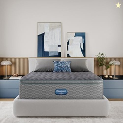 Beautyrest Days End Plush Pillow Top 14.75" Mattress - King - Cooling Tech, Supportive Durable Pocketed Coils, Pressure Relief, Motion Separation; 100 Night Sleep Trial and 10 Year Warranty