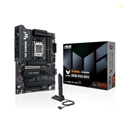 ASUS TUF Gaming X870E-PLUS WIFI7 AMD Motherboard, 16+2+1 Power Stages, PCIe 5.0, Four M.2 Slots