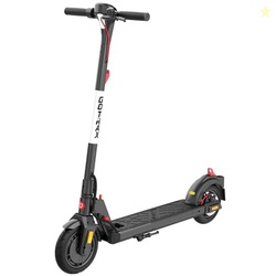 GOTRAX APEX MAX ELECTRIC SCOOTER, 8.5" SOLID TIRES, MAX 18 MILE AND 18MPH 350W MOTOR WITH REAR SINGLE SHOCK, BRIGHT HEADLIGHT AND TAILLIGHT AND CRUISE CONTROL, FOLDABLE ESCOOTER FOR ADULT