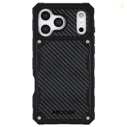 Pelican Shield iPhone 17 Pro Max Case [Compatible with MagSafe] Rugged Phone Case w/ 24ft Military-Grade Drop Protection - Heavy Duty Phone Cover w/Belt Clip Holster for iPhone 17 Pro Max - Carbon
