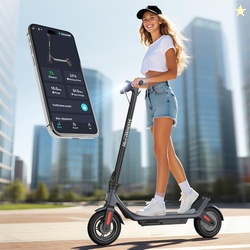 MEGAWHEELS Electric Scooter,Electric Scooter Adults,10in Pneumatic Tires,350W Motor,19 Miles Range,E Scooter with Smart APP Control for Commuting, Outdoor, Short Travel UL2272