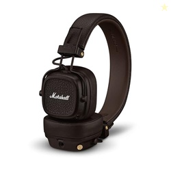 MARSHALL MAJOR V ON-EAR WIRELESS BLUETOOTH HEADPHONES - BROWN