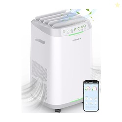 NUWAVE OXYPURE ZERO AIR PURIFIER WITH WASHABLE AND REUSABLE BIO GUARD TECH AIR FILTER, LARGE ROOM UP TO 2002 FT, AIR QUALITY MONITOR, 0.1 MICRONS, 100% CAPTURE IRRITANTS LIKE SMOKE, DUST, POLLEN
