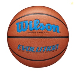 WILSON EVOLUTION GAME BASKETBALL - ROYAL, SIZE 7 - 29.5"