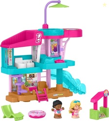 Fisher-Price Little People Toddler Toy Barbie Beach House Playset, Figures and Accessories for Preschool Pretend Play Kids Ages 18+ Months