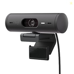 Logitech Brio 501 Full HD Webcam with Auto Light Correction, Show Mode, Noise Reduction Mics, Privacy Cover, Works with Microsoft Teams, Google Meet, Zoom, Nintendo Switch 2 new GameChat mode - Black
