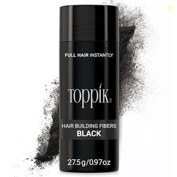Toppik Hair Building Fibers, Black, 27.5g Fill In Fine or Thinning Hair, Instantly Thicker, Fuller Looking, 9 Shades for Men & Women, Keratin Protein Formula