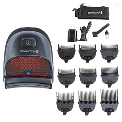 Remington Shortcut Pro Self-Haircut Trimmer Kit, Waterproof Cordless Electric Razor for Head, Beard, and Body, Curved Blades and 9 Trimmer Lengths, Head Shaver, 5-Minute Quick-Charge, 14-Piece Set
