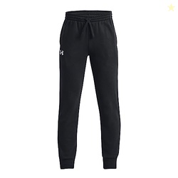 Under Armour Boys Rival Fleece Joggers, (001) Black / / White, Large
