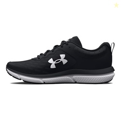 UNDER ARMOUR WOMEN'S CHARGED ASSERT 10, (001) BLACK/BLACK/WHITE, 8.5, US