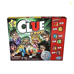 HASBRO GAMING CLUE JUNIOR BOARD GAME FOR KIDS AGES 5 AND UP, CASE OF THE BROKEN TOY, CLASSIC MYSTERY GAME FOR 2-6 PLAYERS