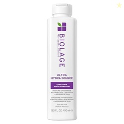 Biolage Ultra Hydra Source Conditioning Balm | Deep Hydrating Conditioner | Renews Hair's Moisture | For Very Dry Hair | Silicone-Free | Vegan | Salon Conditioner | 13.5 Fl. Oz