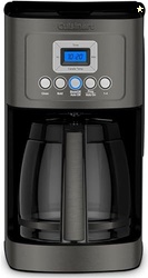 Cuisinart 14-Cup Coffee Maker, Programmable PerfecTemp Glass Carafe Coffee Machine with 1-4 Cup Setting, Brew Strength Control and Brew Pause, Stainless Steel, DCC-3200BKSNAS, Black