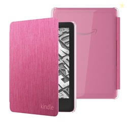 All-New, Clear back case for Kindle Paperwhite (2024 Release) and Kindle Colorsoft - Fabric