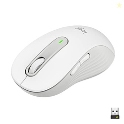 Logitech Wireless Mouse Signature M650 L Full Size - Large Hands, 2-Year Battery, Silent Clicks, Customizable Buttons, Bluetooth, PC/Mac/Chromebook - Off White, Right-Handed, Large