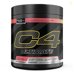 Cellucor C4 Ultimate Pre Workout Powder Strawberry Watermelon - Sugar Free Preworkout Energy Supplement for Men & Women - 300mg Caffeine + 3.2g Beta Alanine + 2 Patented Creatines - 20 Servings