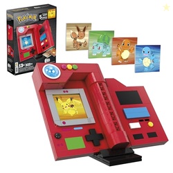 MEGA POKMON BUILDING TOYS SET, KANTO REGION POKDEX WITH 322 PIECES, LIGHT AND 5 LENTICULAR CARDS, FOR KIDS OR ADULT COLLECTIBLE