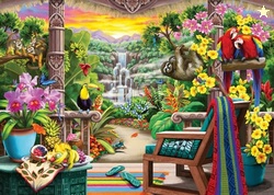 Wonder Forge Tropical Retreat 1000 Piece Jigsaw Puzzle for Adults | Unique, Perfectly-Fitting Pieces | Fun, Vibrant Imagery | Amazon Exclusive