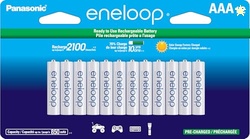 Eneloop Panasonic BK-4MCCA12FA AAA 2100 Cycle Ni-MH Pre-Charged Rechargeable Batteries, 12-Battery Pack