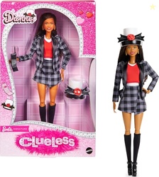 Barbie Signature Doll, Clueless Dionne Collectible with Black-and-White Plaid Suit, Top Hat, & Cell Phone Accessory