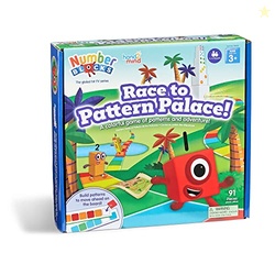 hand2mind Numberblocks Race to Pattern Palace! Board Game, Educational Board Games, Numbers for Toddlers, Math Toys for Kids 3-5, Preschool Learning Activities, Birthday Gifts for Kids