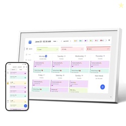 10.1" DIGITAL CALENDAR, MEAL PLANNER, DUTY CHART, TO DO LIST,HD SMART TOUCH SCREEN HOME INTERACTIVE SMART ELECTRON CALENDER - BUILT-IN DIGITAL PHOTO FRAME FUNCTION (WHITE, 10.1)