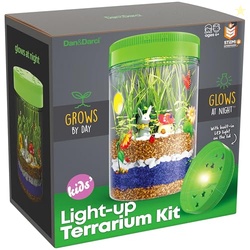 Dan&Darci Light-Up Terrarium Kit for Kids - STEM Science Kit - Educational DIY Toy for Boys & Girls - Birthday Craft Project Idea for Ages 6 7 8 9 10 11 12 Year Old