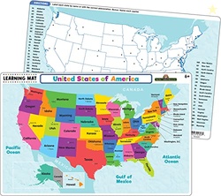 Teacher Created Resources United States of America Map Learning Mat