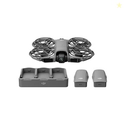 DJI Neo 2 Fly More Combo (Drone Only), 4K Drone With Camera, Palm Takeoff & Landing, Gesture Control, ActiveTrack, Omnidirectional Obstacle Sensing, 3 Batteries
