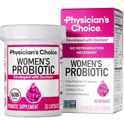 Physician's CHOICE Probiotics for Women - PH Balance, Digestive, UT, & Feminine Health - 50 Billion CFU - 6 Unique Strains for Her - Organic Prebiotics, Cranberry Extract+ - Women Probiotic - 30 CT