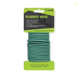 HME RUBBER TWIST TIE (25 FT) - RELIABLE STURDY REUSABLE RUST-FREE RUBBER WIRE FOR LIFTING HUNTING GEAR - HOLDS UP TO 40 LBS.
