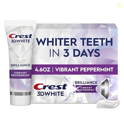 3D White Brilliance Vibrant Peppermint Teeth Whitening Toothpaste, 4.6 oz