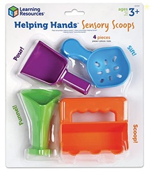 Learning Resources Helping Hands Sensory Scoops - Fidget Sand Toys, Water Bin Play, Tool Set, Fine Motor Games, Toddler Daycare Essentials, Homeschool Preschool